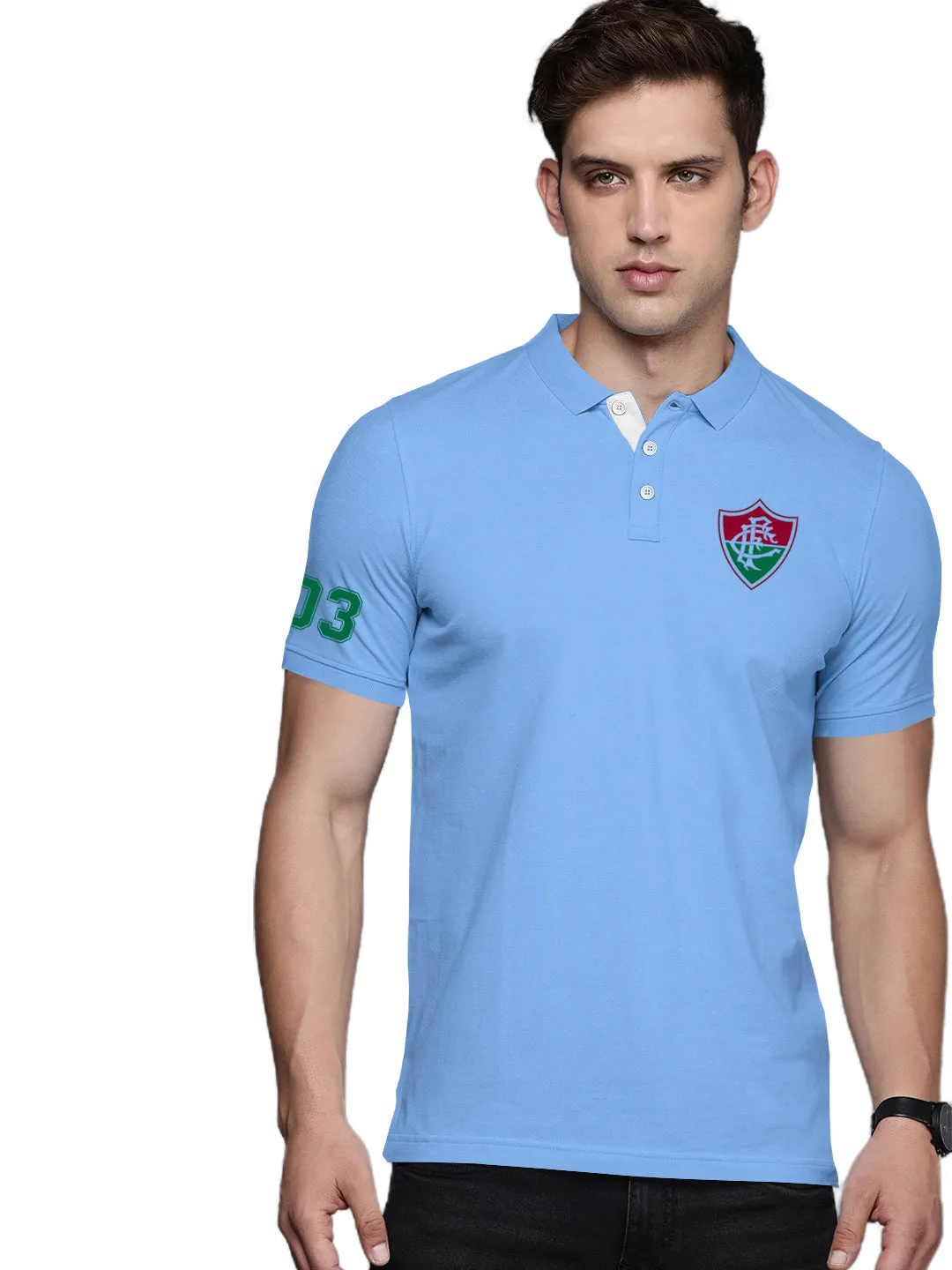 Lazychunks Printed Polo Collar T-shirt For Men All Colours