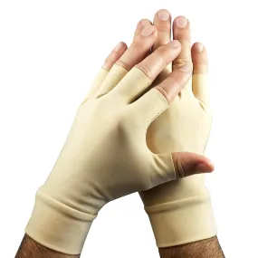 Light Skin Tone Fingerless Gloves for Covering Bruising