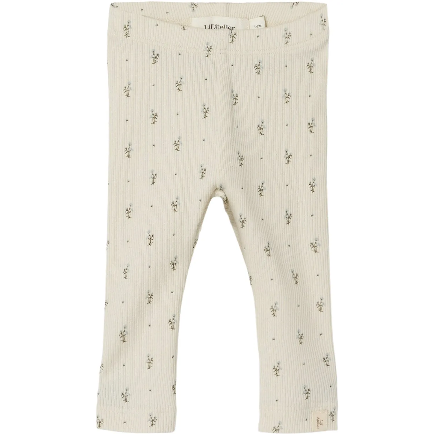 Lil'Atelier Turtledove Blue Flowers Gago Kye Slim Leggings