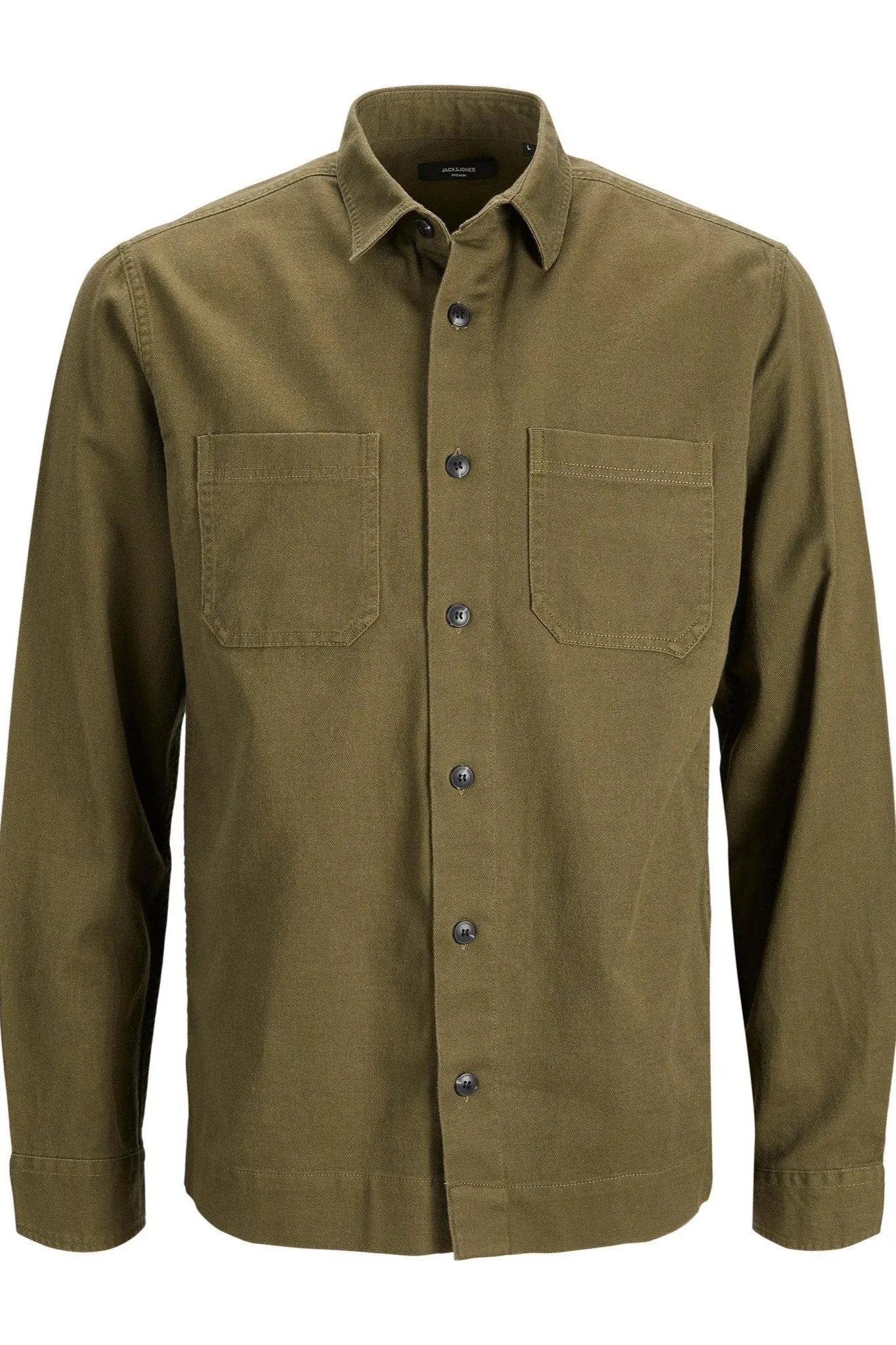 Logan Linen Shirt - Olive Night