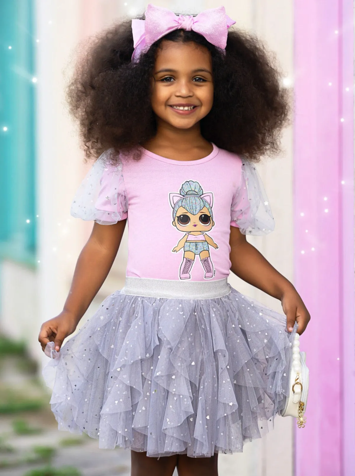 L.O.L. SURPRISE! Kitty Queen Sparkle Tulle Skirt Set