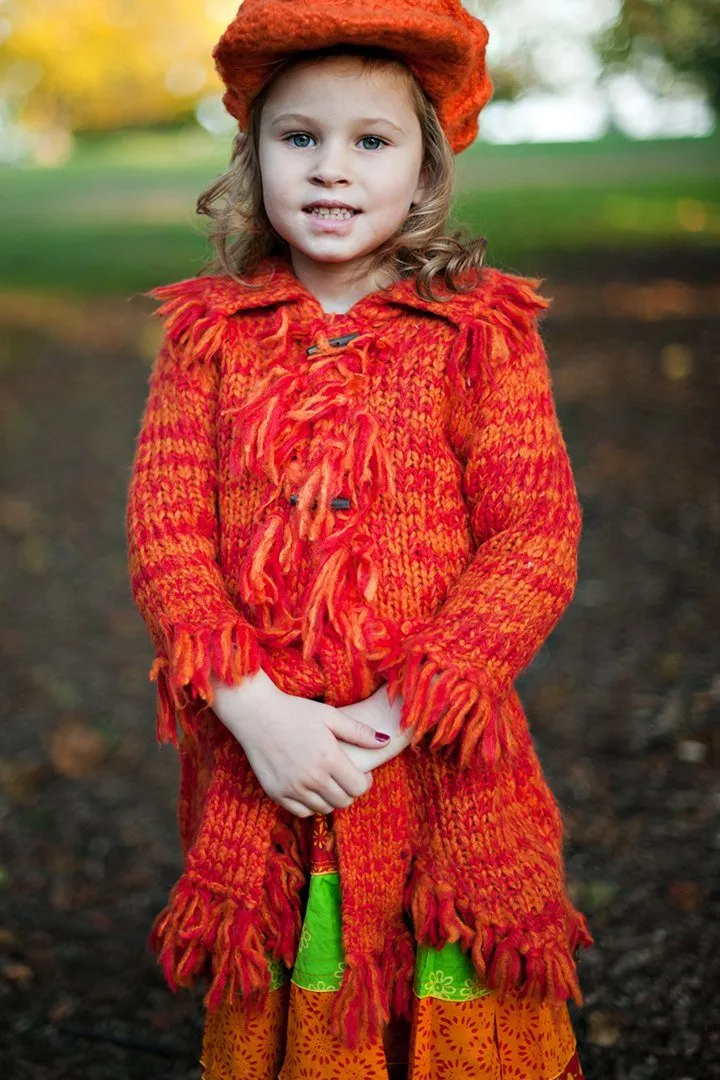 Long Fringed Warm Sweater Jacket