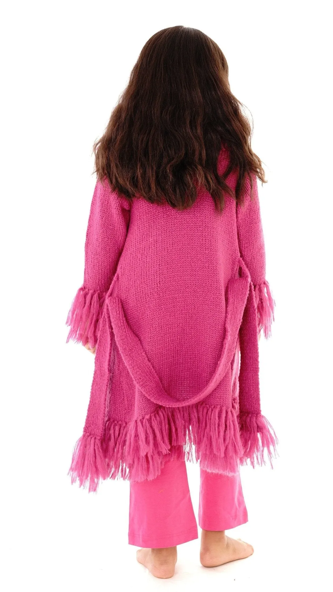 Long Fringed Warm Sweater Jacket