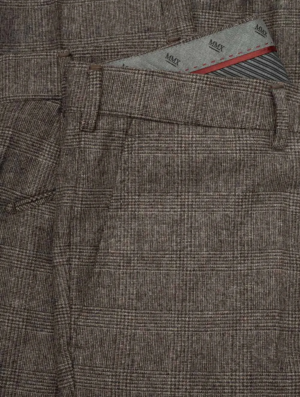 Lupus Wool Check Trousers Grey