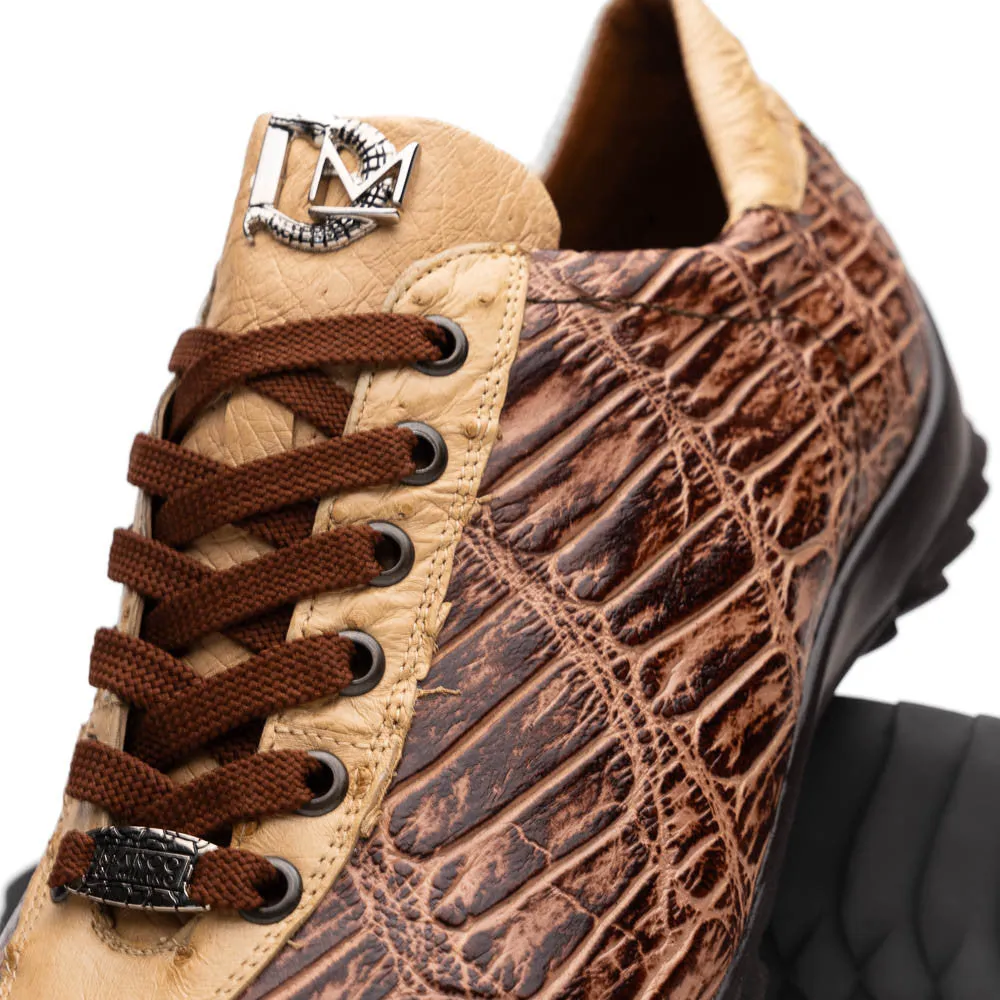 Marco Di Milano SAULO Alligator/Ostrich Orix Fashion Sneakers