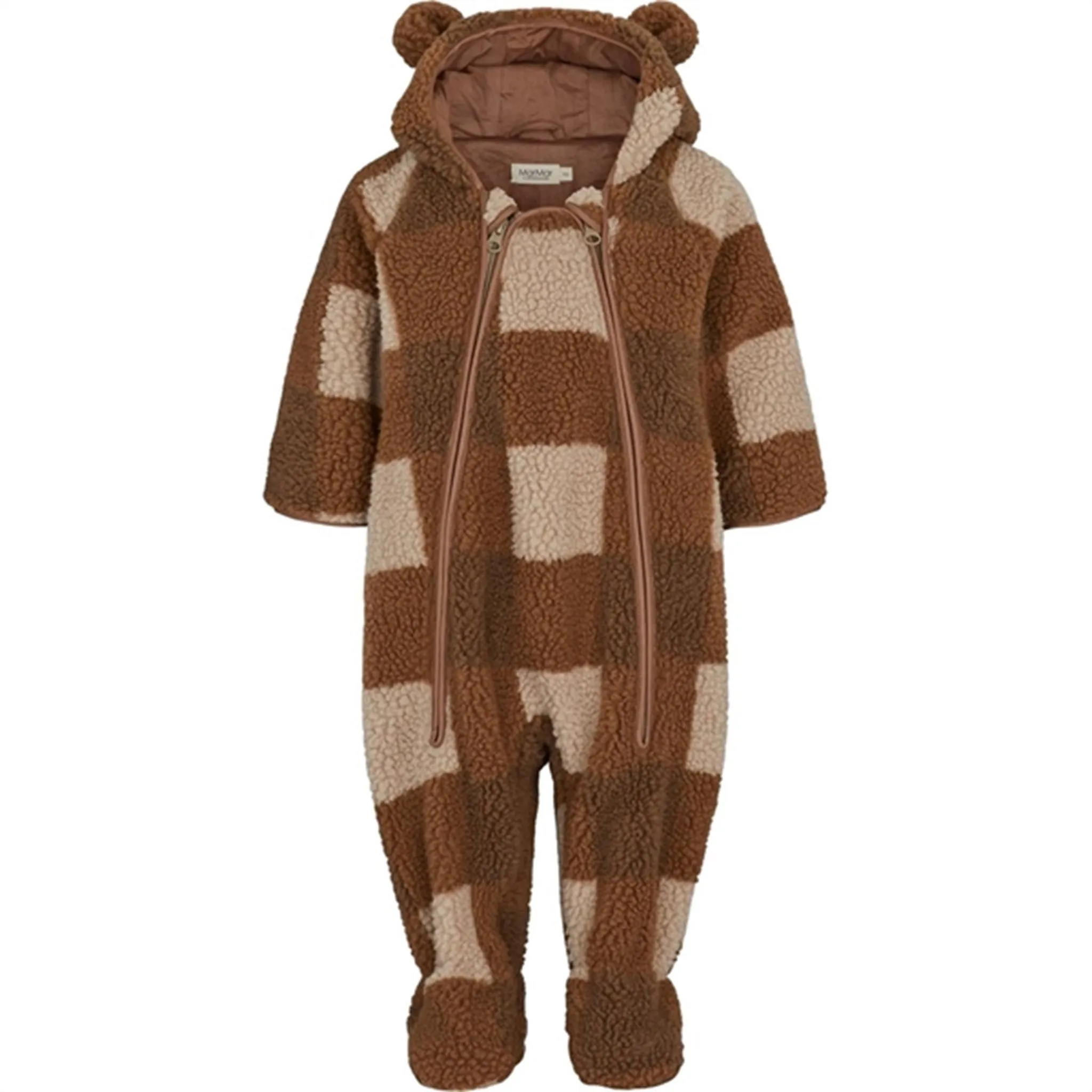 MarMar Robert B Teddybear Fleece Suit Chunky Hazel Check