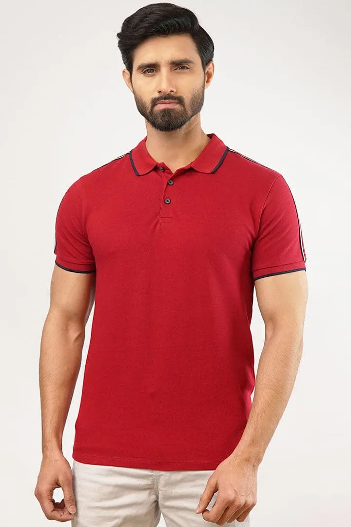 Maroon Polo T-Shirt