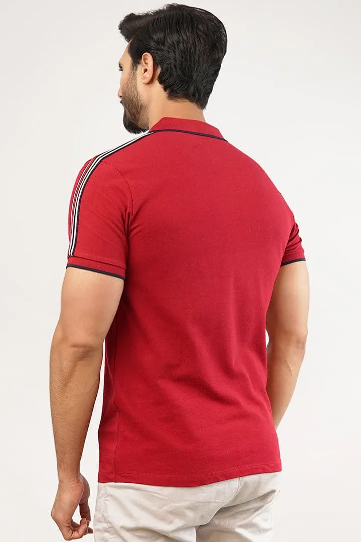 Maroon Polo T-Shirt