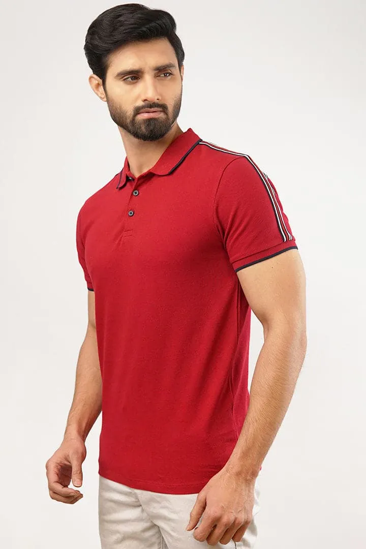 Maroon Polo T-Shirt