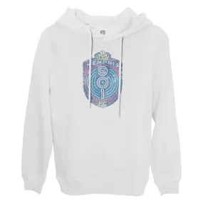 Memphis 901 FC Color Badge Fleece Pullover Hoodie - White