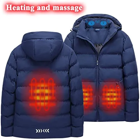 Men and Women's Hooded 3 Part Heated Jacket