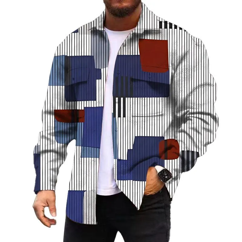 MEN'S FASHIONABLE CASUAL CORDUROY JACKET 56756772YM