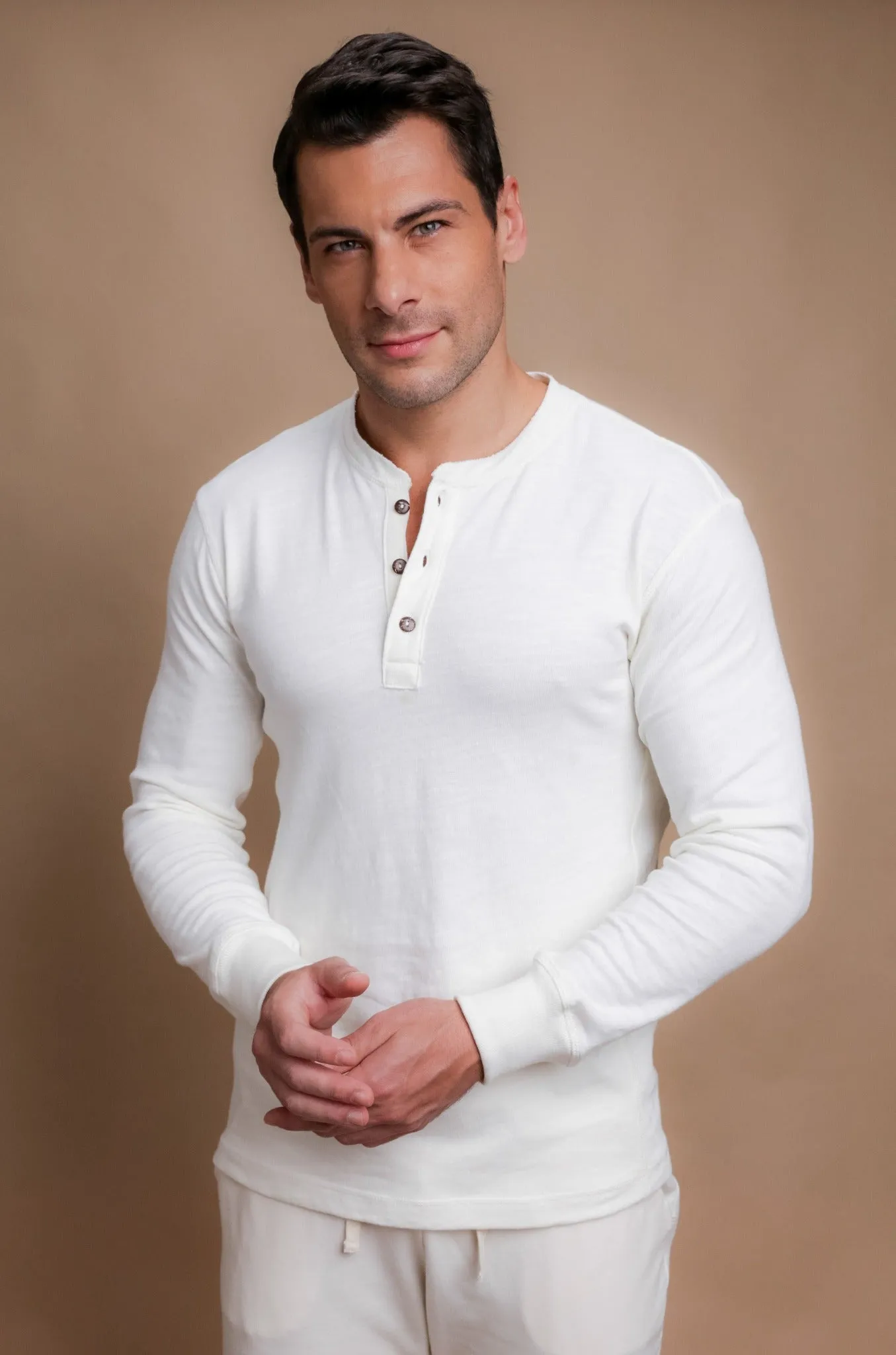 Men's Henley Long Sleeve Shirt