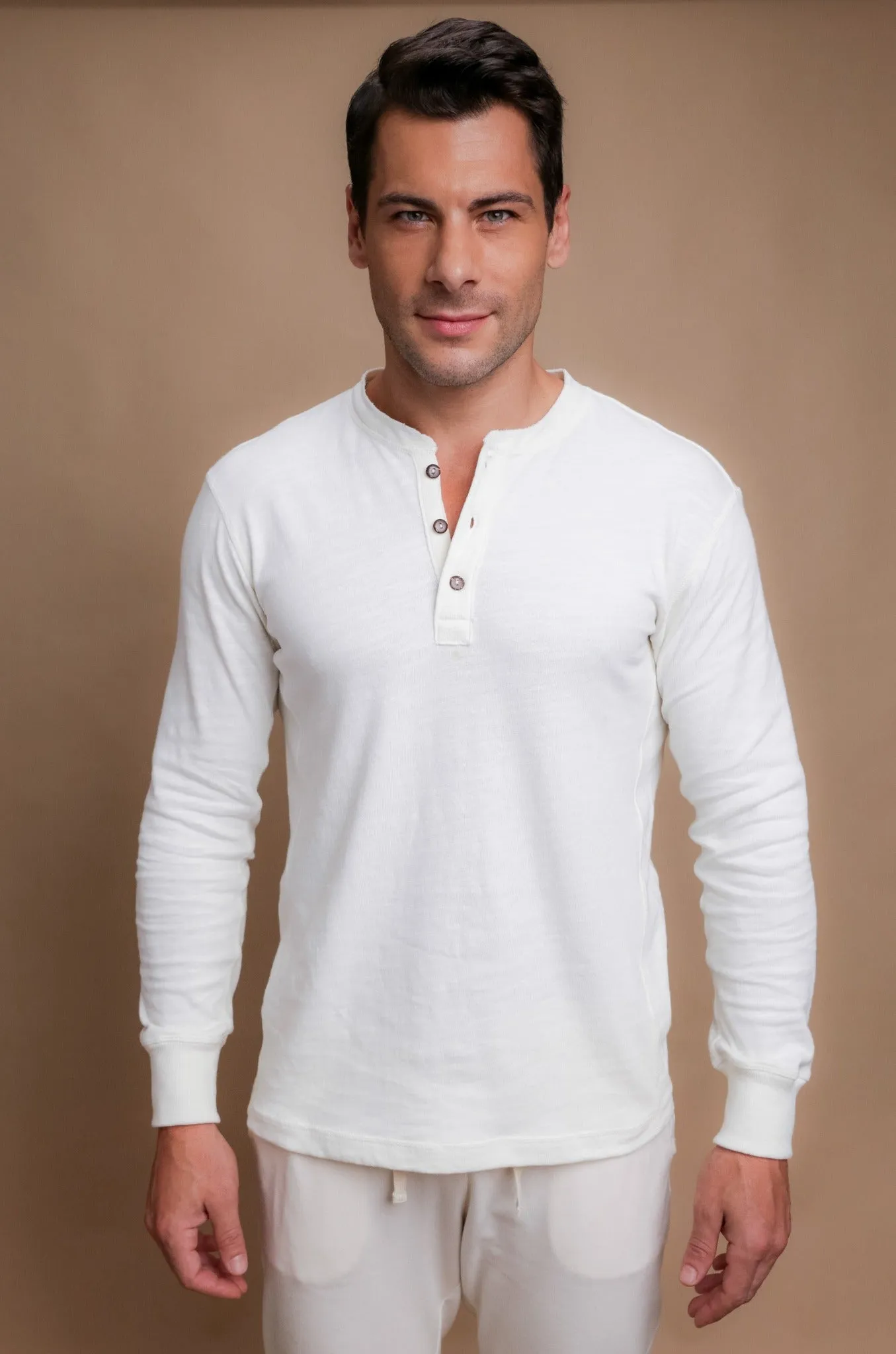 Men's Henley Long Sleeve Shirt