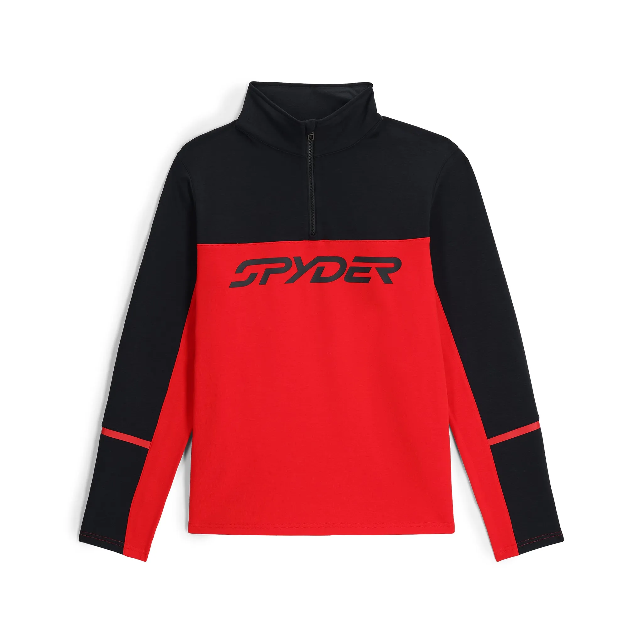 Mens Speed Fleece Half Zip - Spyder Red