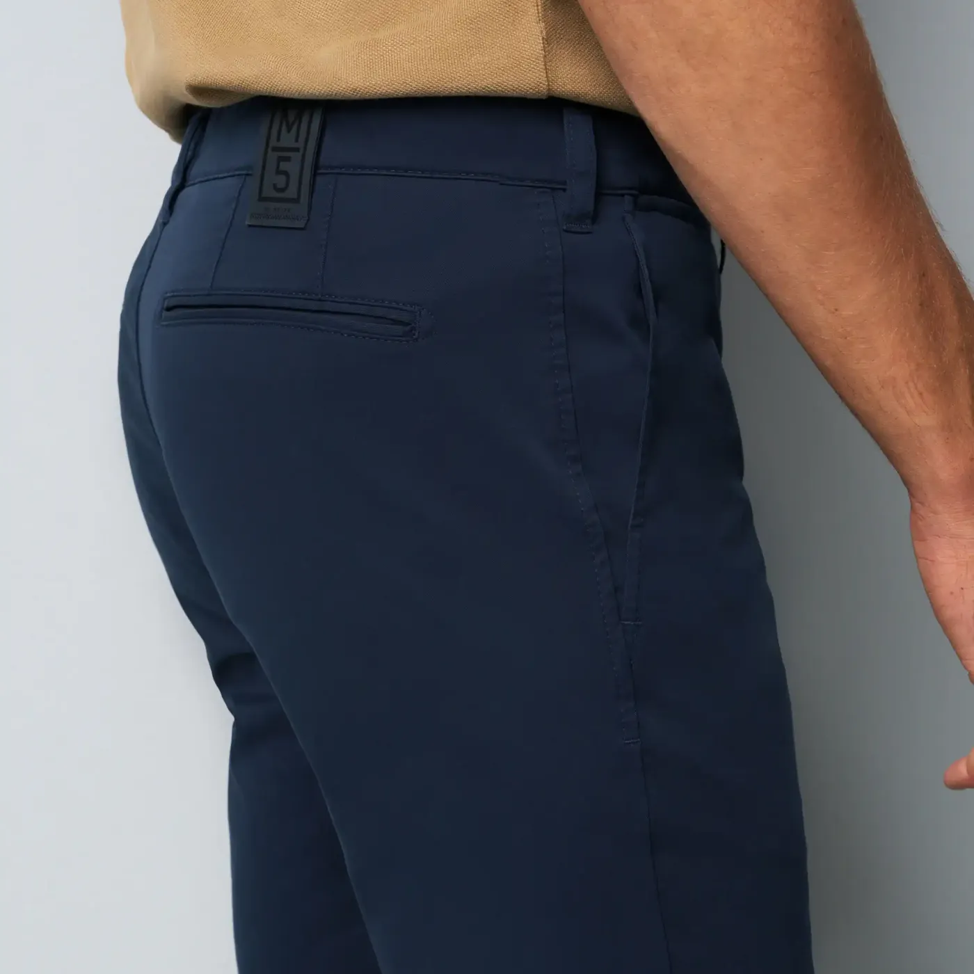 Meyer M5 5 Pocket Chino | Navy / Stone