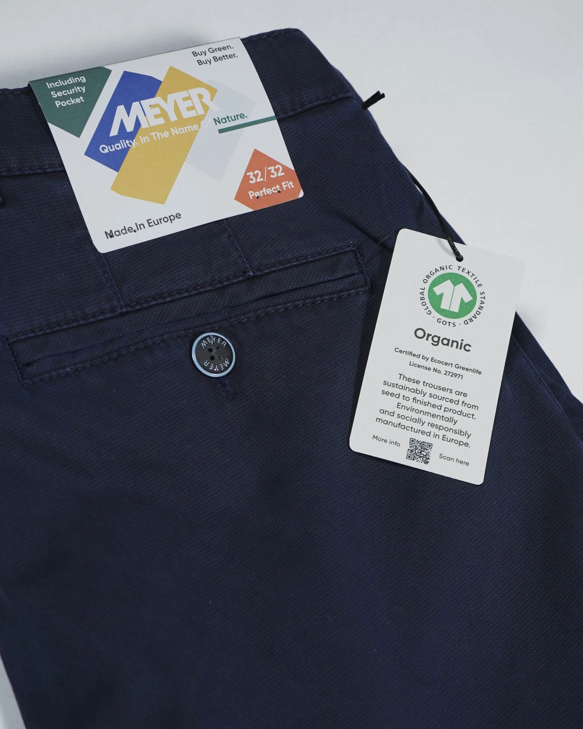 Meyer 'Oslo' Trousers - Navy Blue