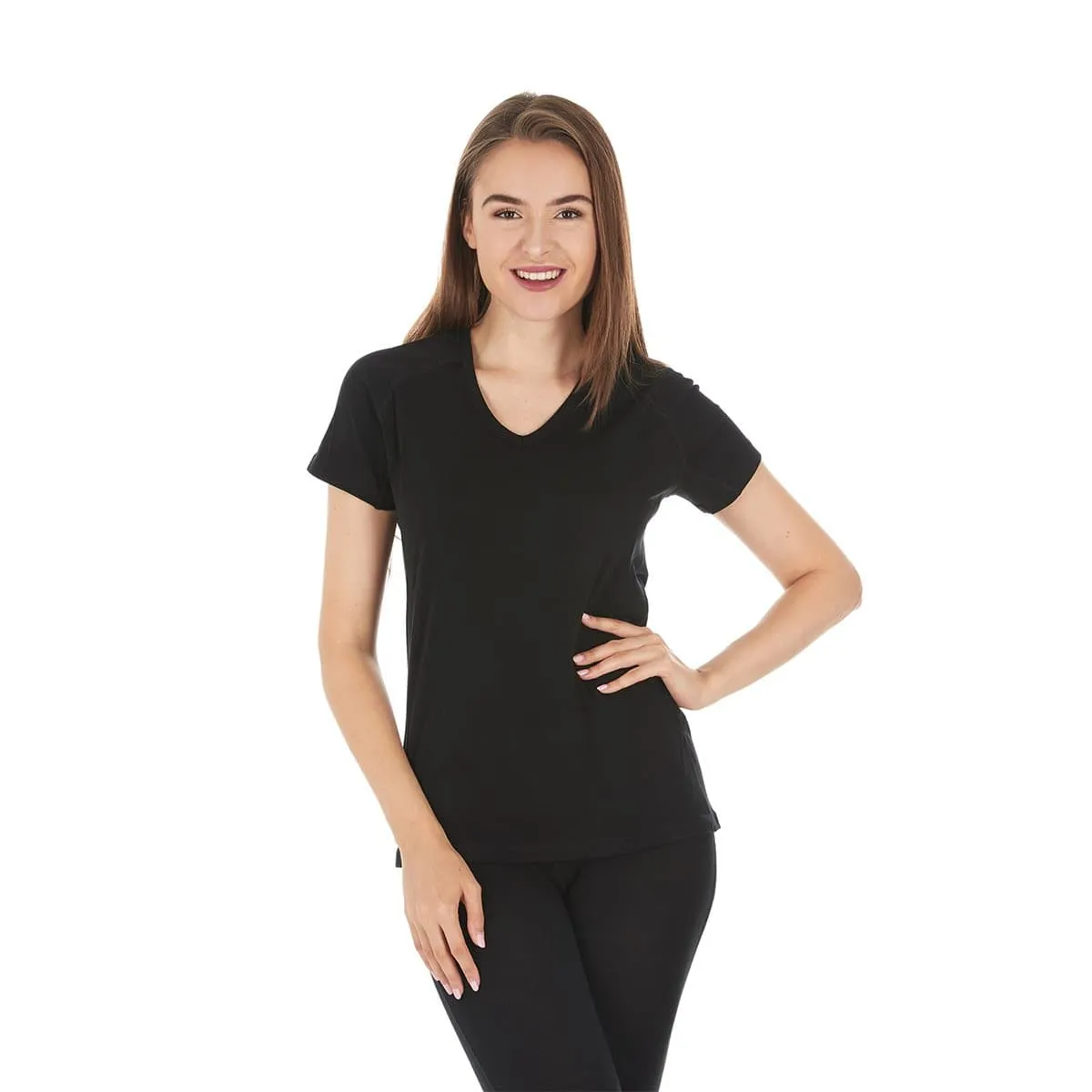 Micro Weight - Women's Wool V-Neck T-Shirt Woolverino