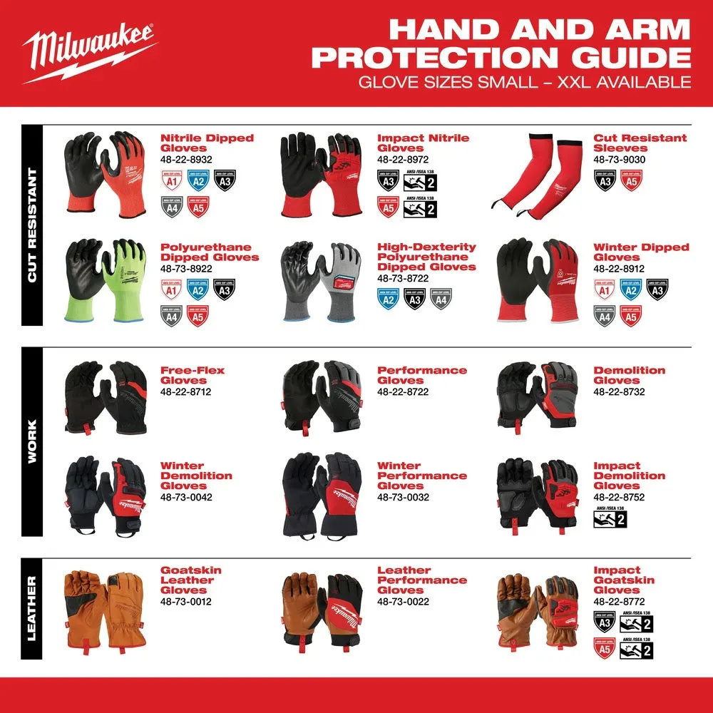 Milwaukee 48-73-0024 Leather Performance Gloves - XX-Large