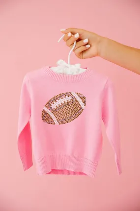 MINI KIDS FOOTBALL FEVER PINK SWEATER