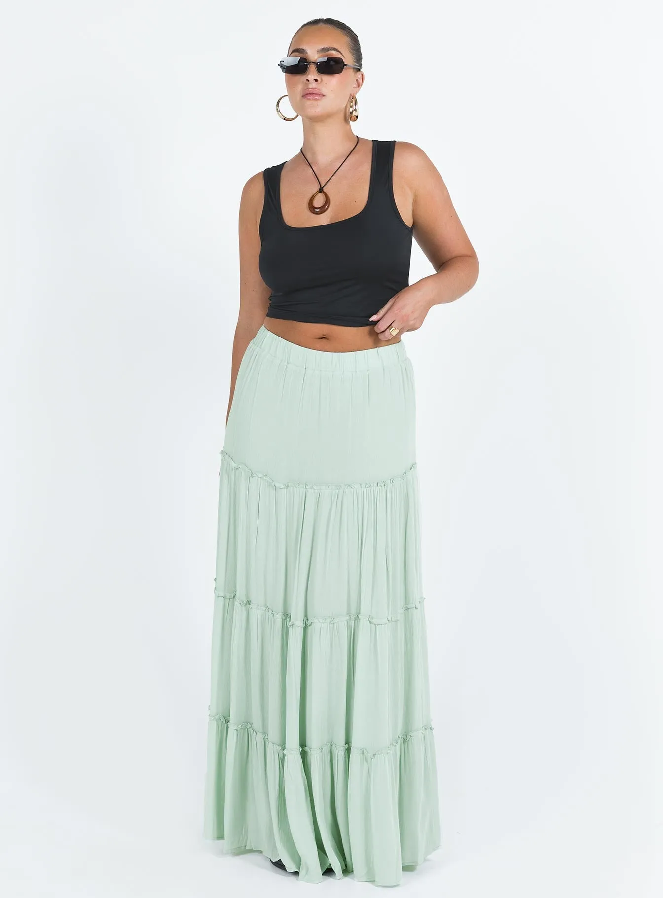 Miriah Maxi Skirt Sage