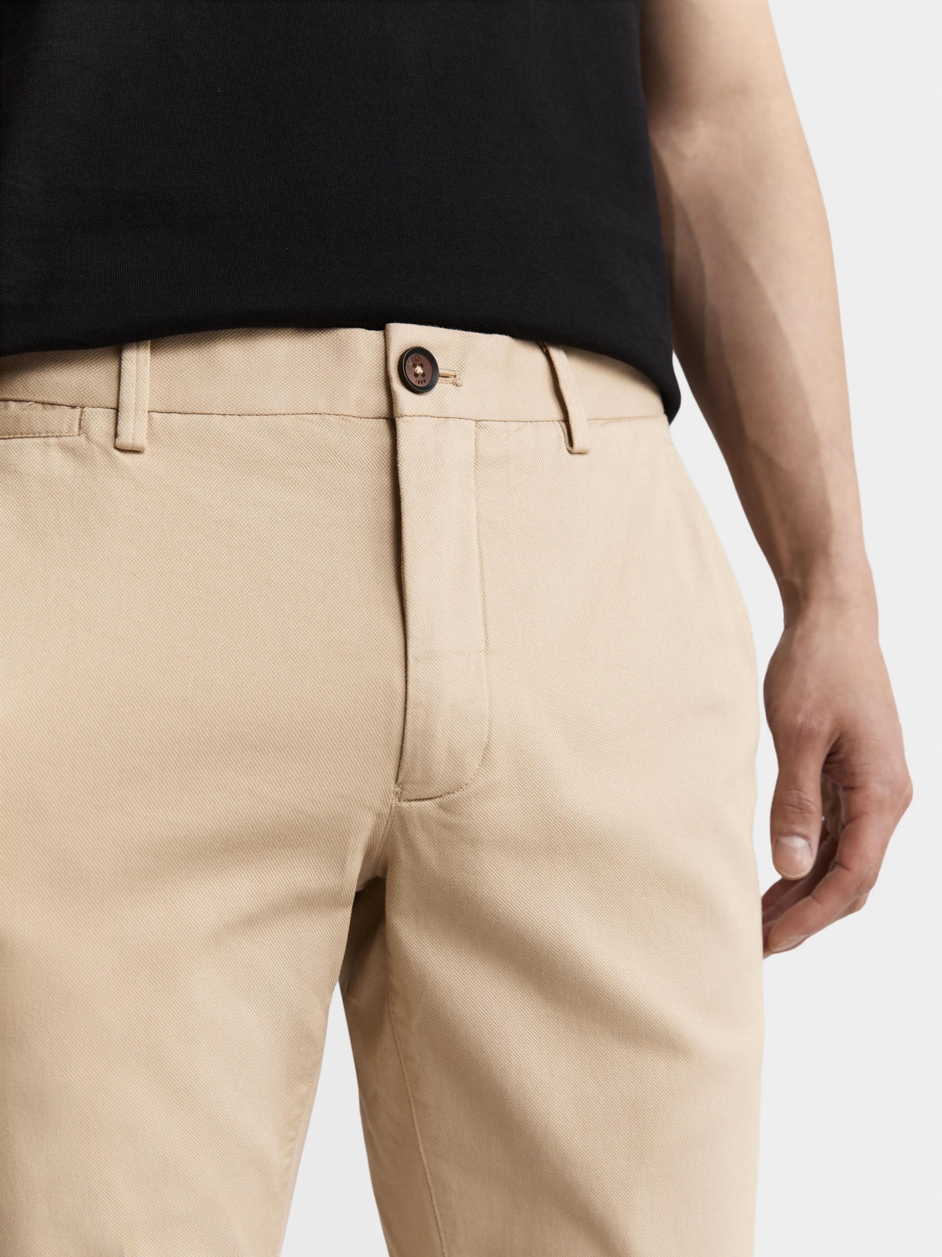 Moretti Oatmeal Extra Slim Fit Chino