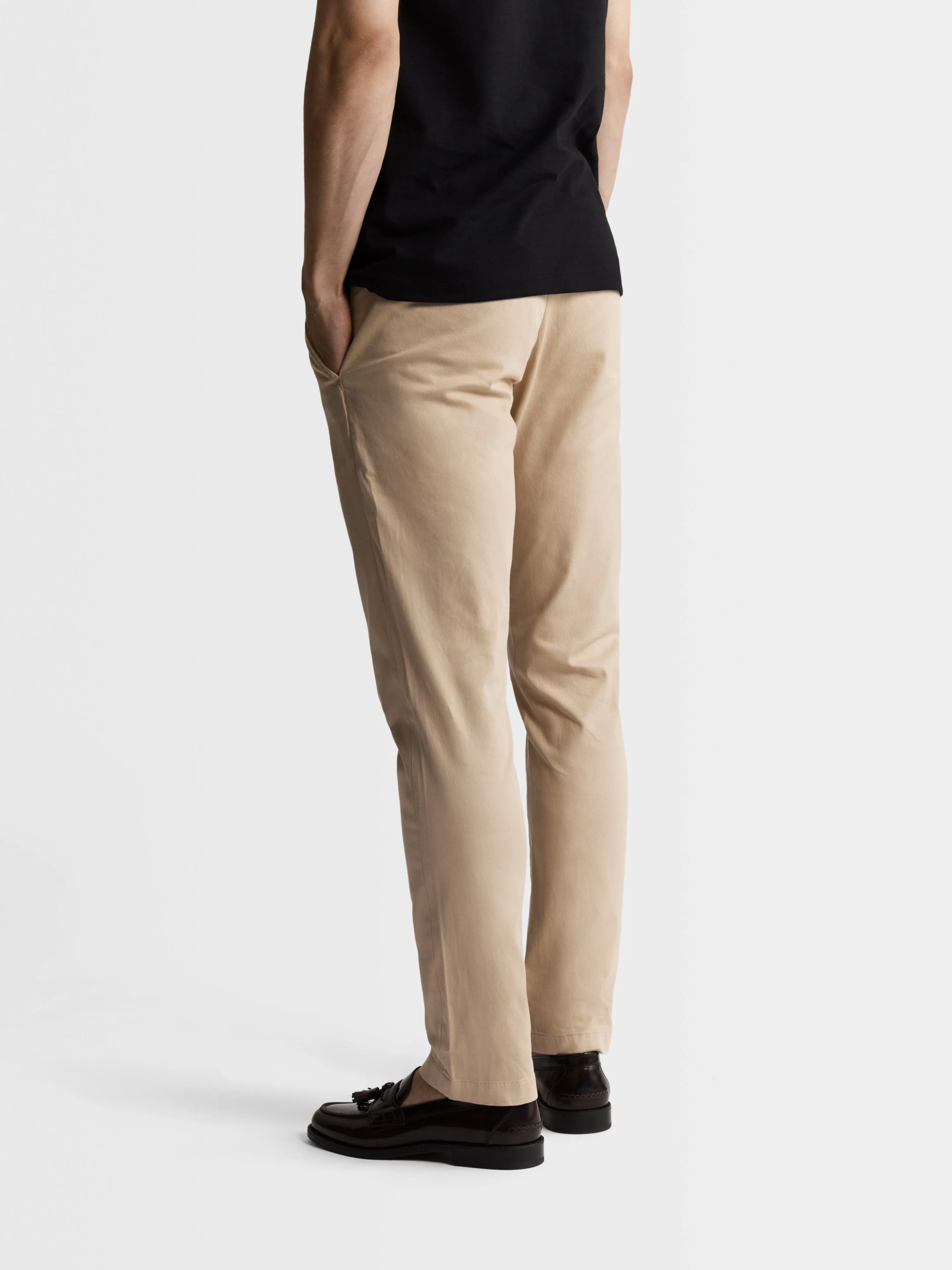 Moretti Oatmeal Extra Slim Fit Chino