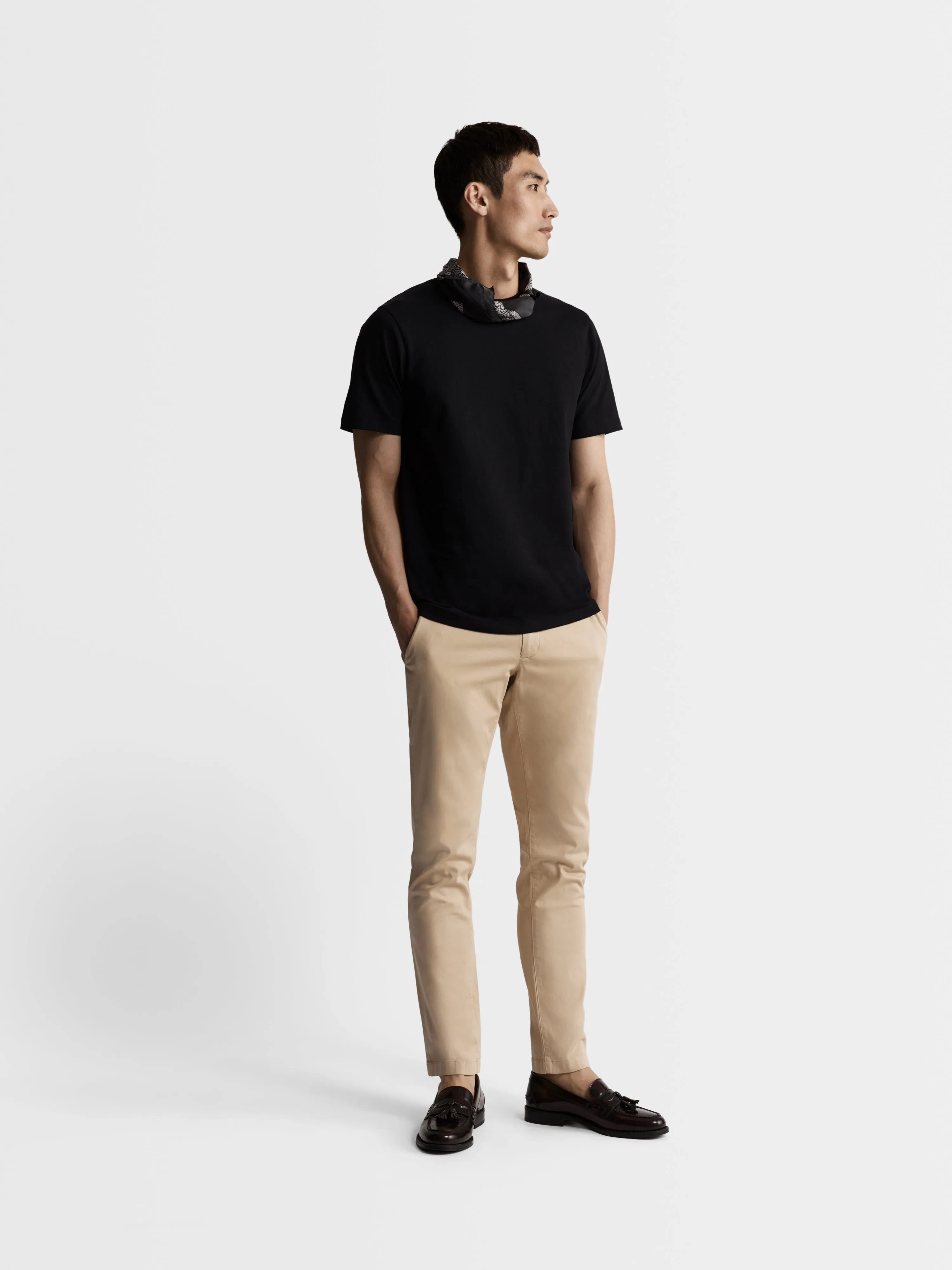 Moretti Oatmeal Extra Slim Fit Chino