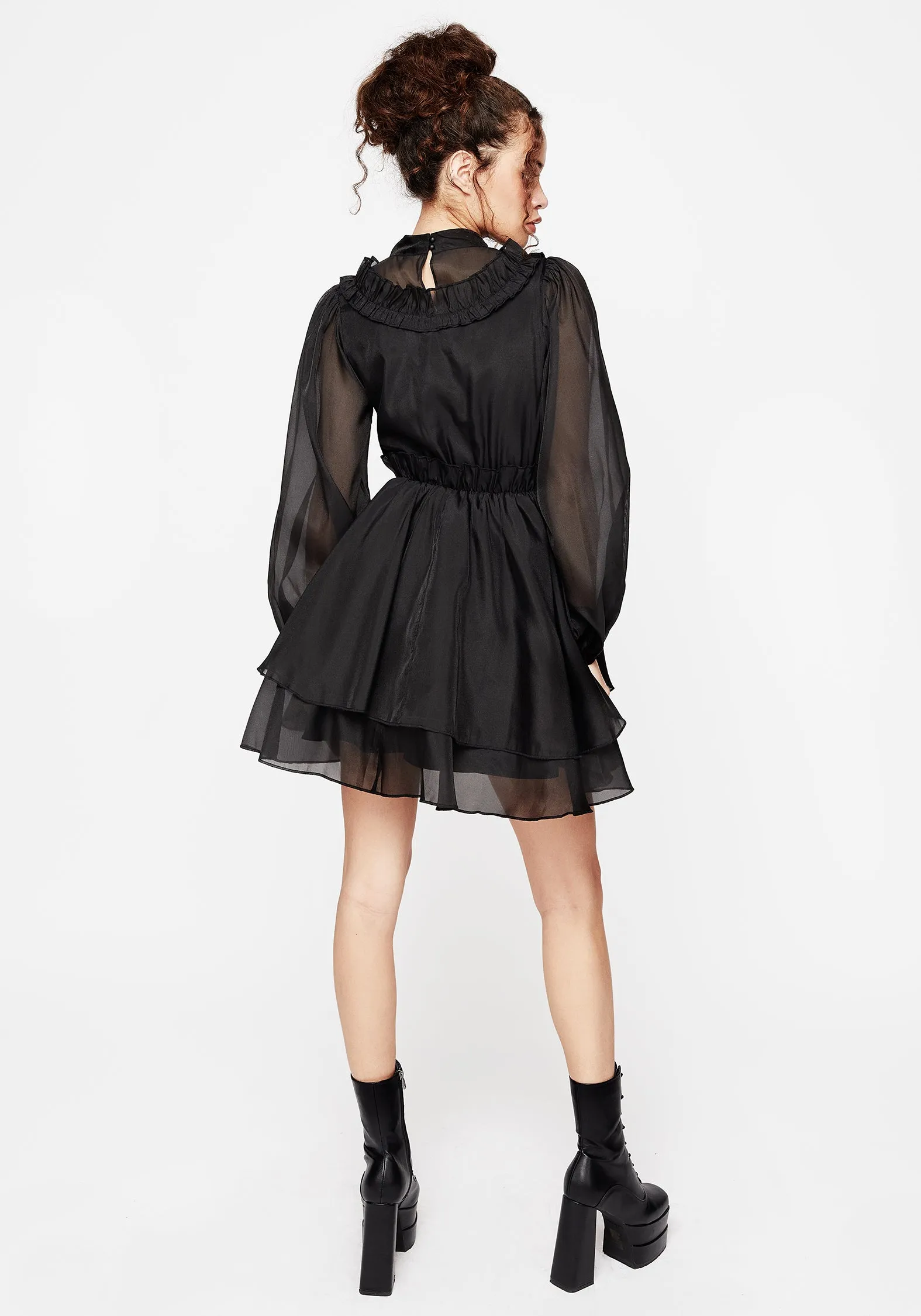 Morose Layered Frill Mini Dress