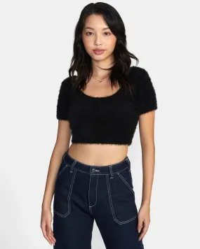 Murray Cropped Sweater - Black