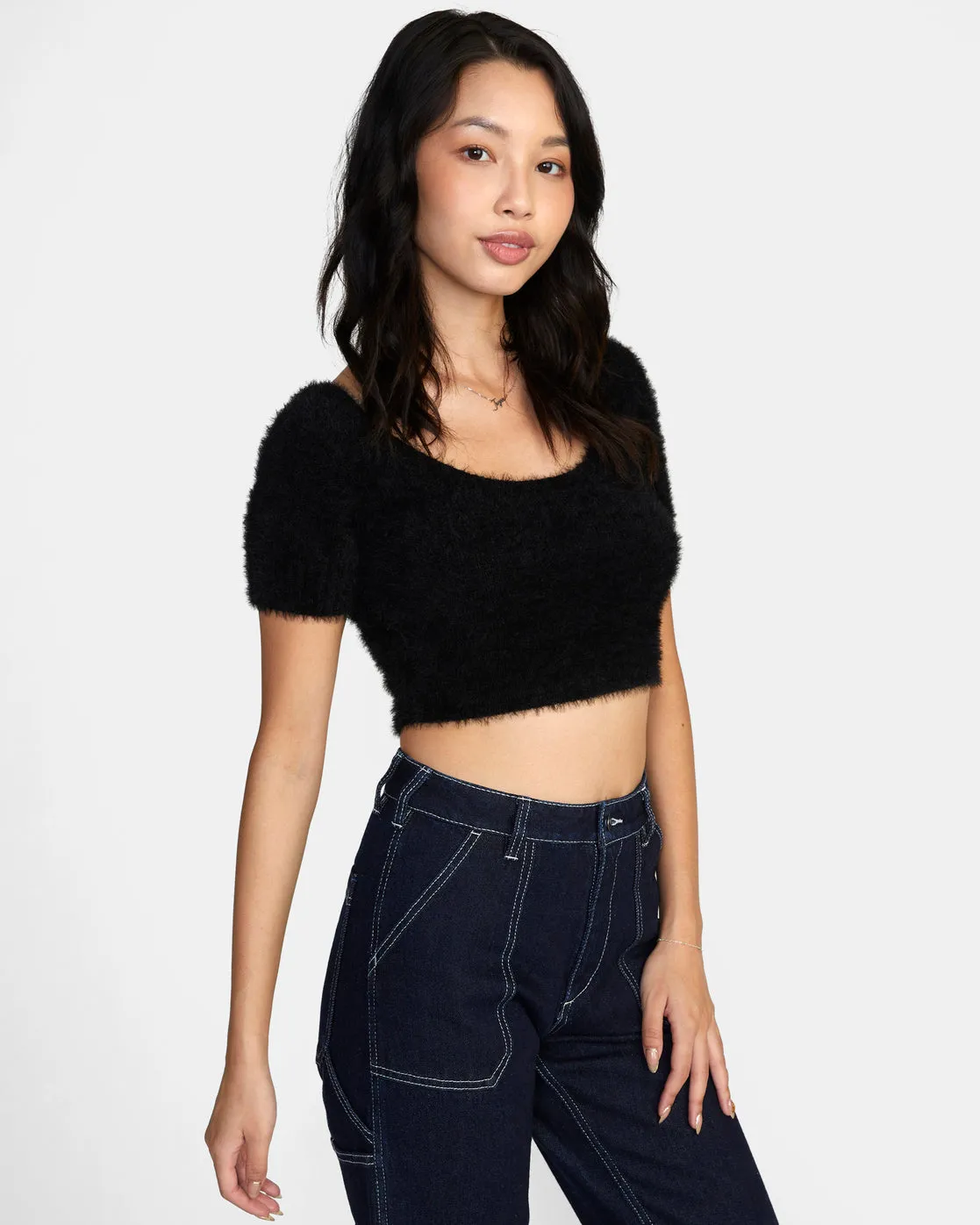 Murray Cropped Sweater - Black