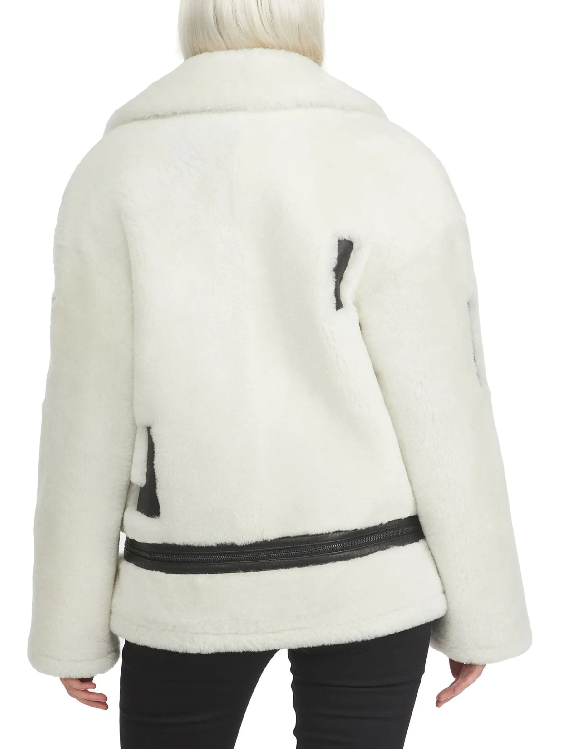 Naomi Women's Shearling Perfecto Jacket