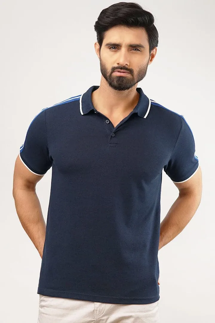 Navy Blue Polo T-Shirt