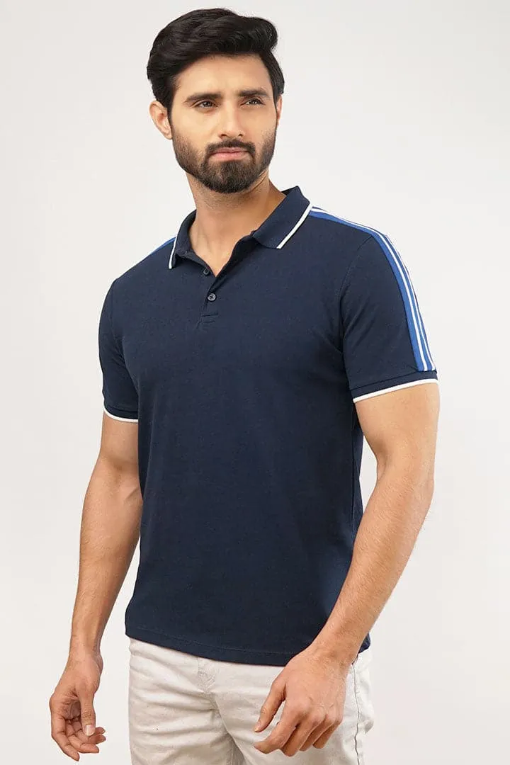 Navy Blue Polo T-Shirt