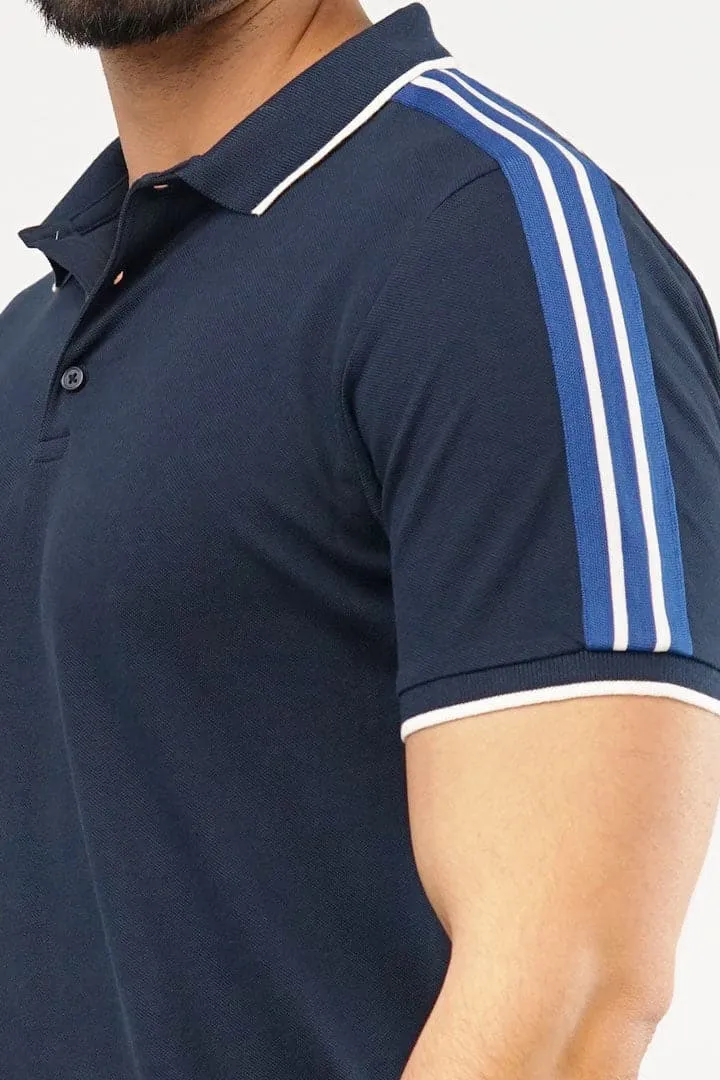 Navy Blue Polo T-Shirt