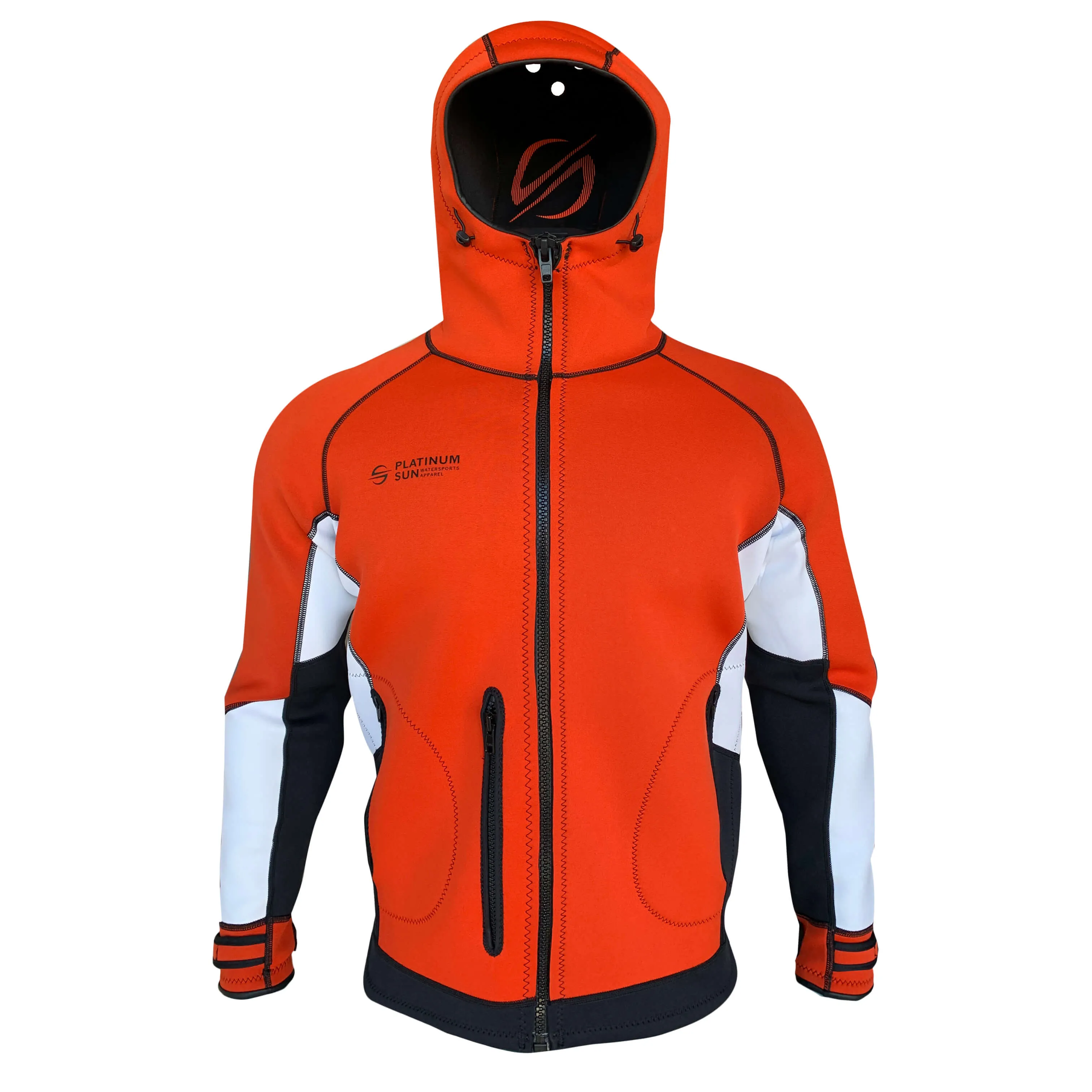 Neoprene Jacket Hoodie Windbreaker Unisex | Red