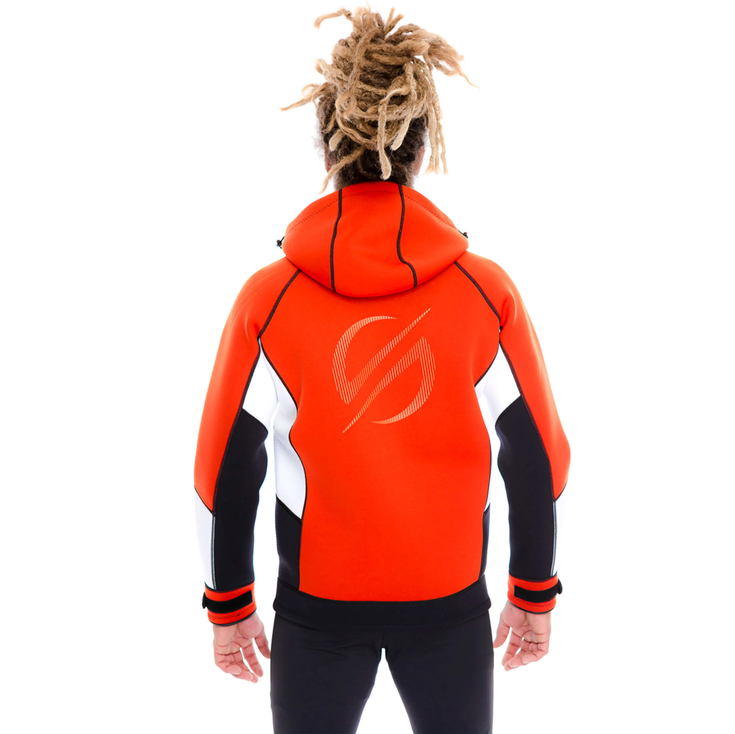 Neoprene Jacket Hoodie Windbreaker Unisex | Red