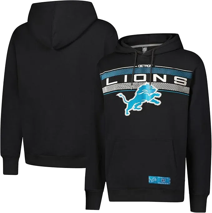 NFL Official Adults Super Soft Pullover Hoodie Sweatshirt - Warm Polyester Blend - Unisex|Detroit Lions