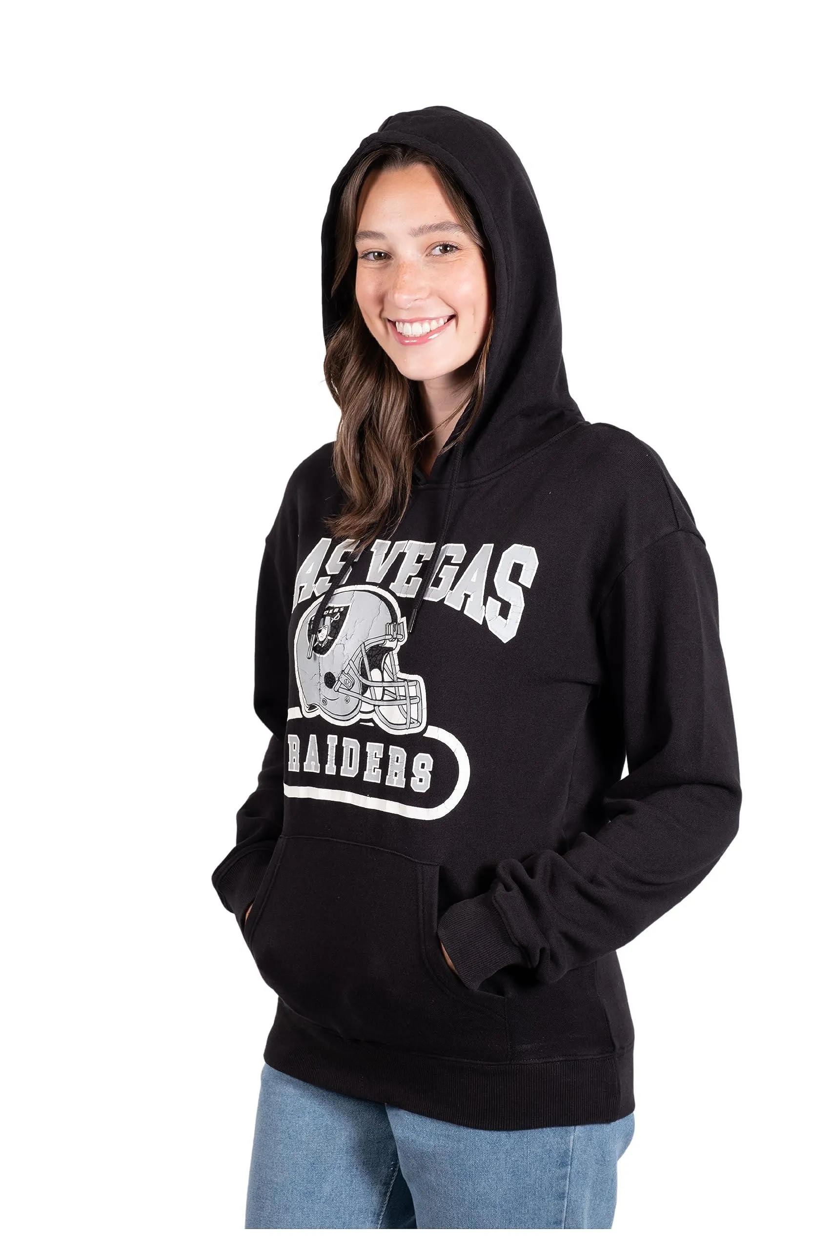 NFL Official Women's Super Soft Hoodie Pullover Sweatshirt|Las Vegas Raiders