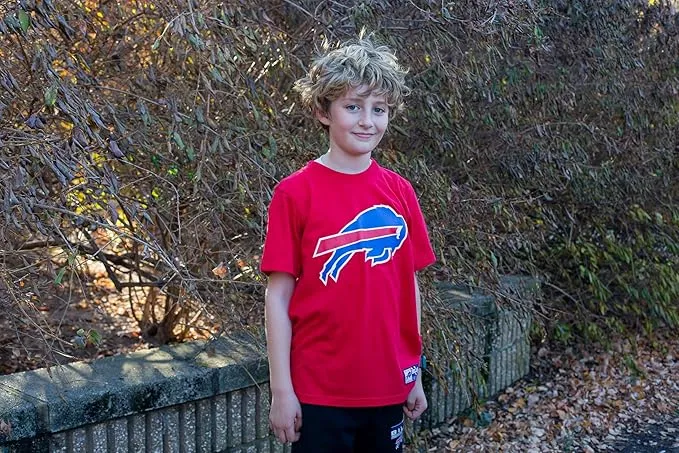 NFL Official Youth Super Soft T-Shirt & Hoodie Sweatshirt Set|Buffalo Bills