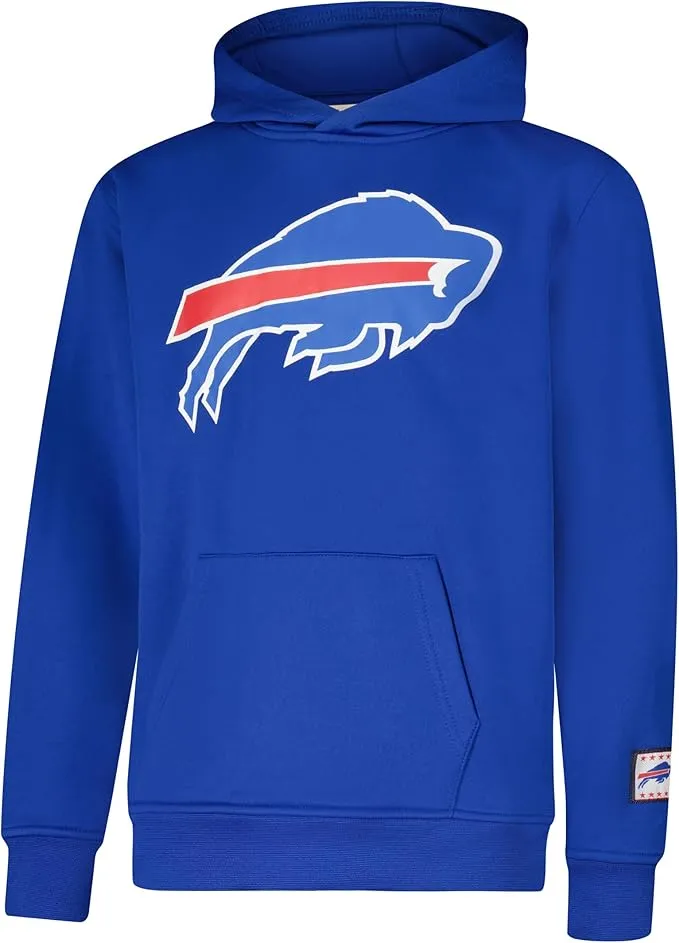 NFL Official Youth Super Soft T-Shirt & Hoodie Sweatshirt Set|Buffalo Bills