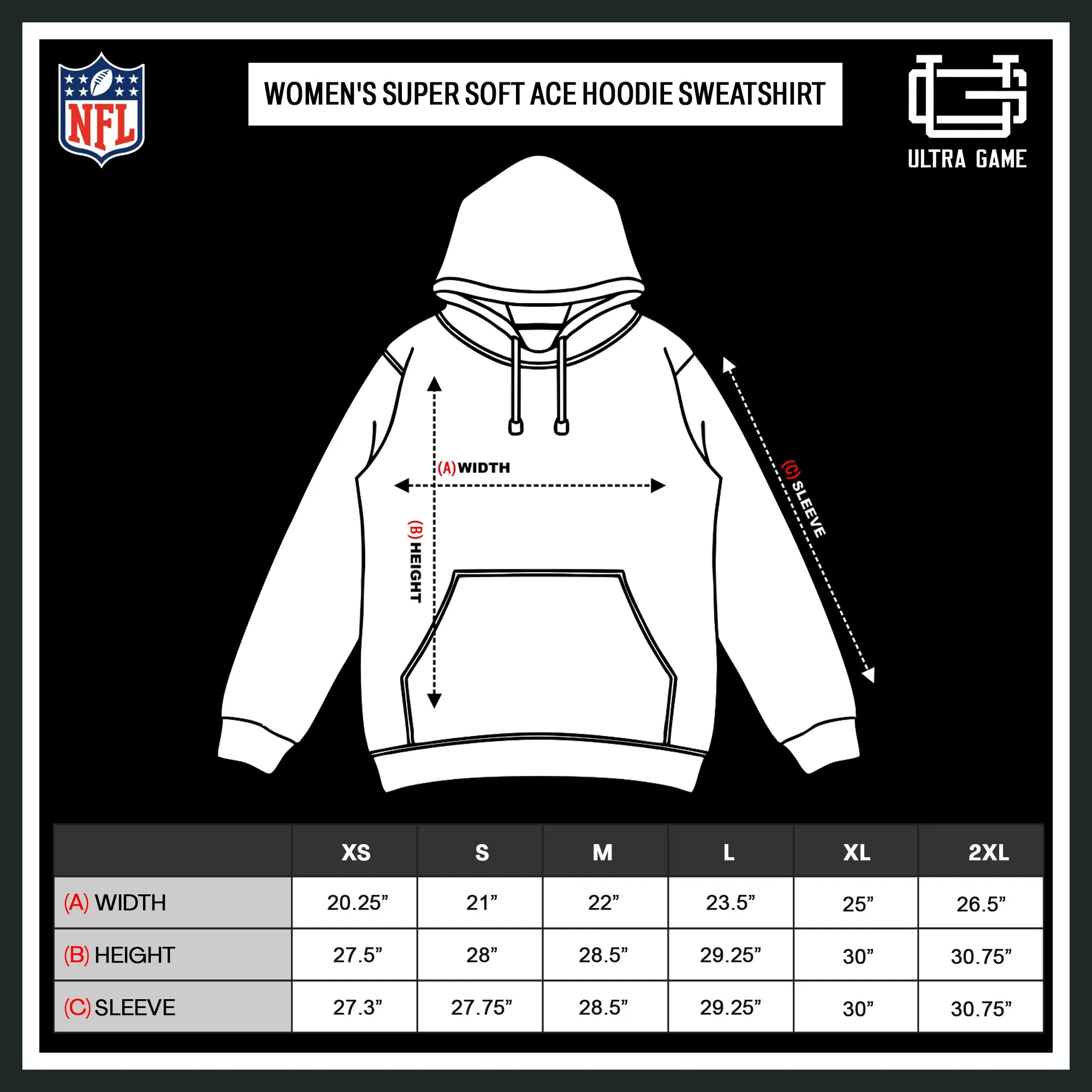 NFL Women's Official Super Soft Tie Neck Pullover Hoodie Sweatshirt|Kansas City Chiefs