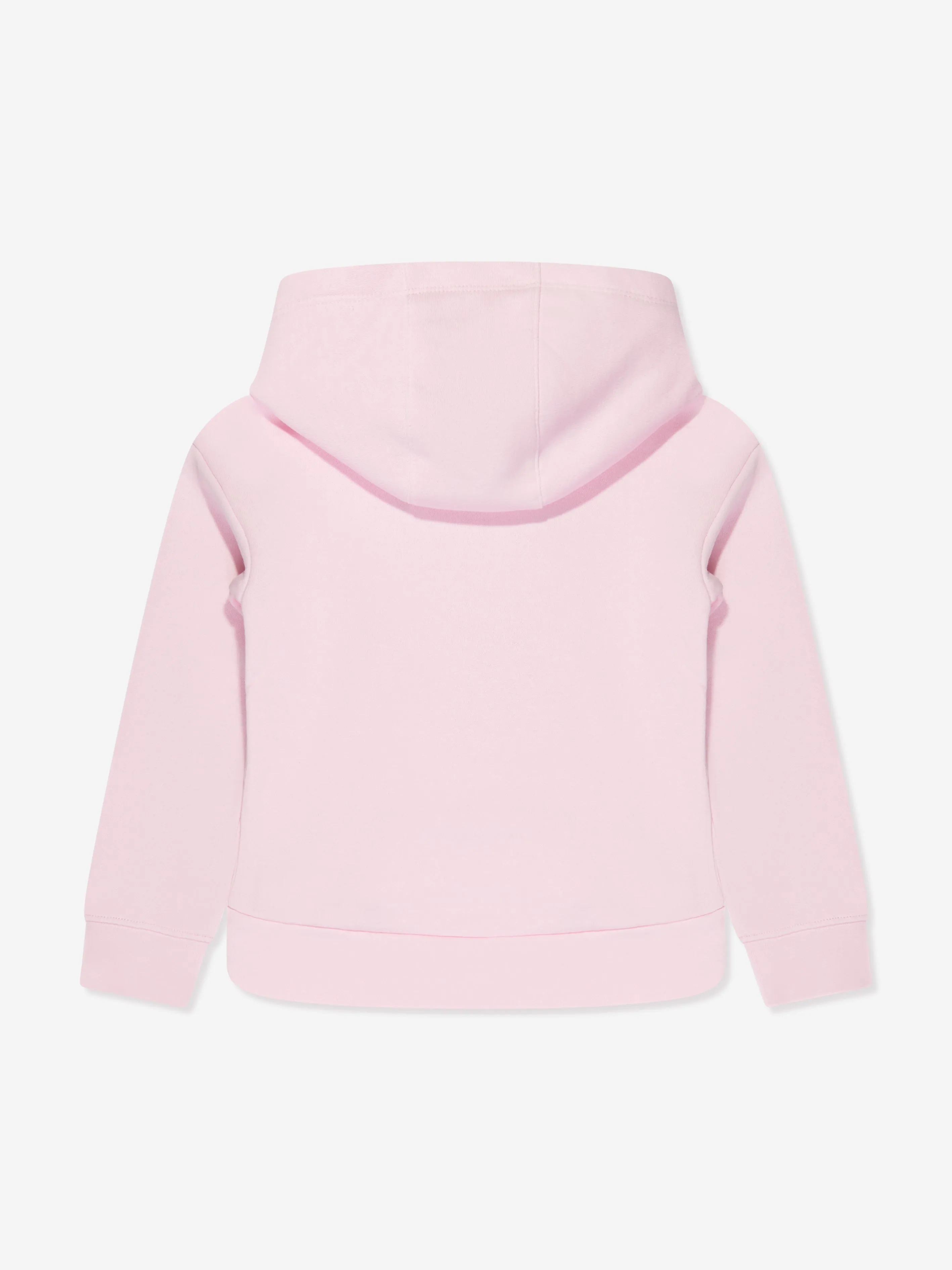 Nike Girls Club Fleece Hi Low Hoodie in Pink