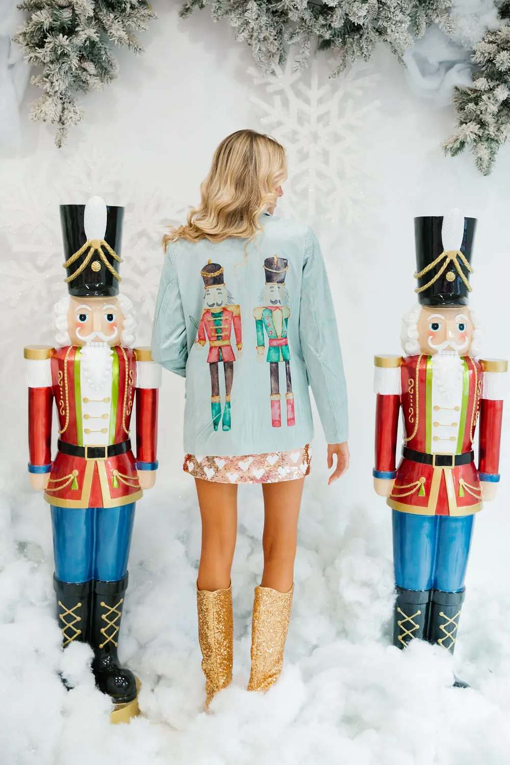 NUTCRACKER BLUE SUEDE BLAZER