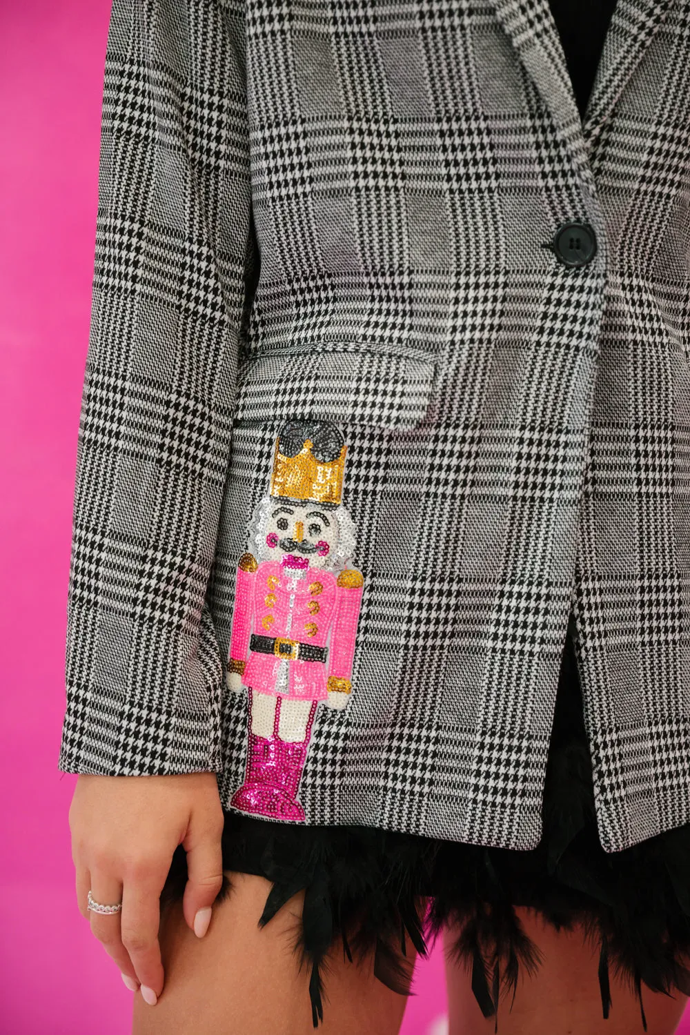 NUTCRACKER HOUNDSTOOTH BLAZER