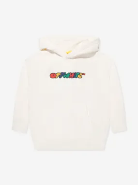 Off-White Boys Arrow Chunky Hoodie in Ivory