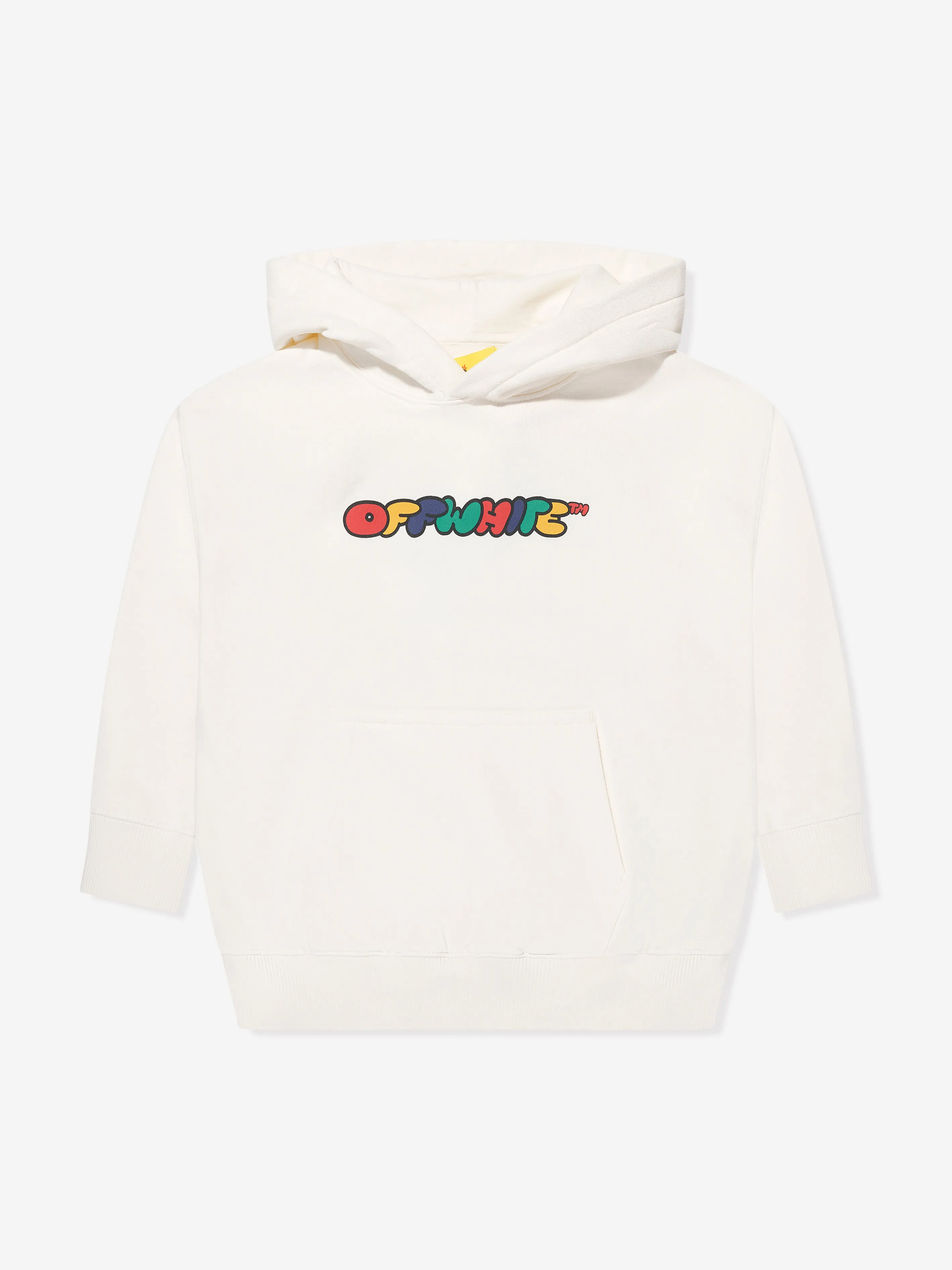 Off-White Boys Arrow Chunky Hoodie in Ivory