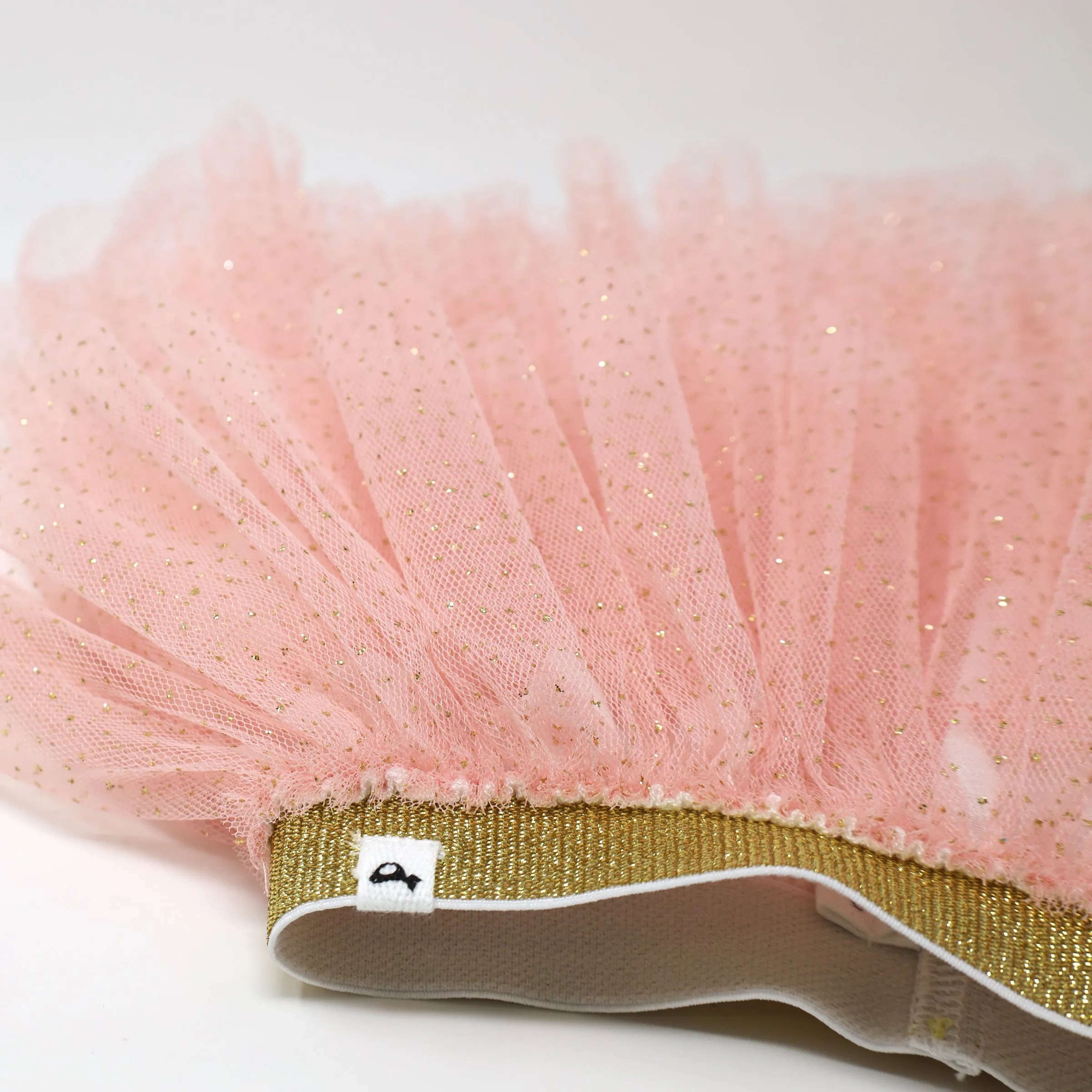 oh baby! Gold Band Layered Frill Tutu Skirt - Pale Pink