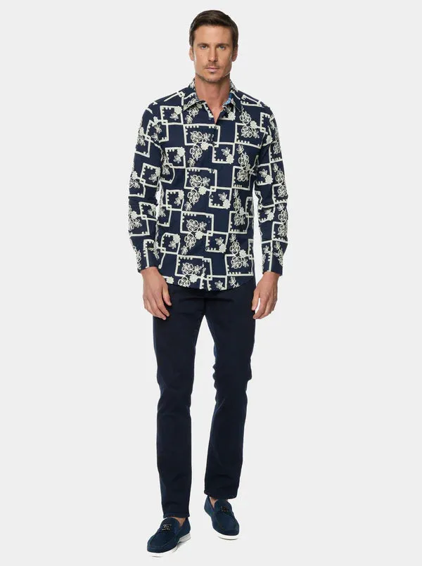 Oleander Long Sleeve Button Down Shirt