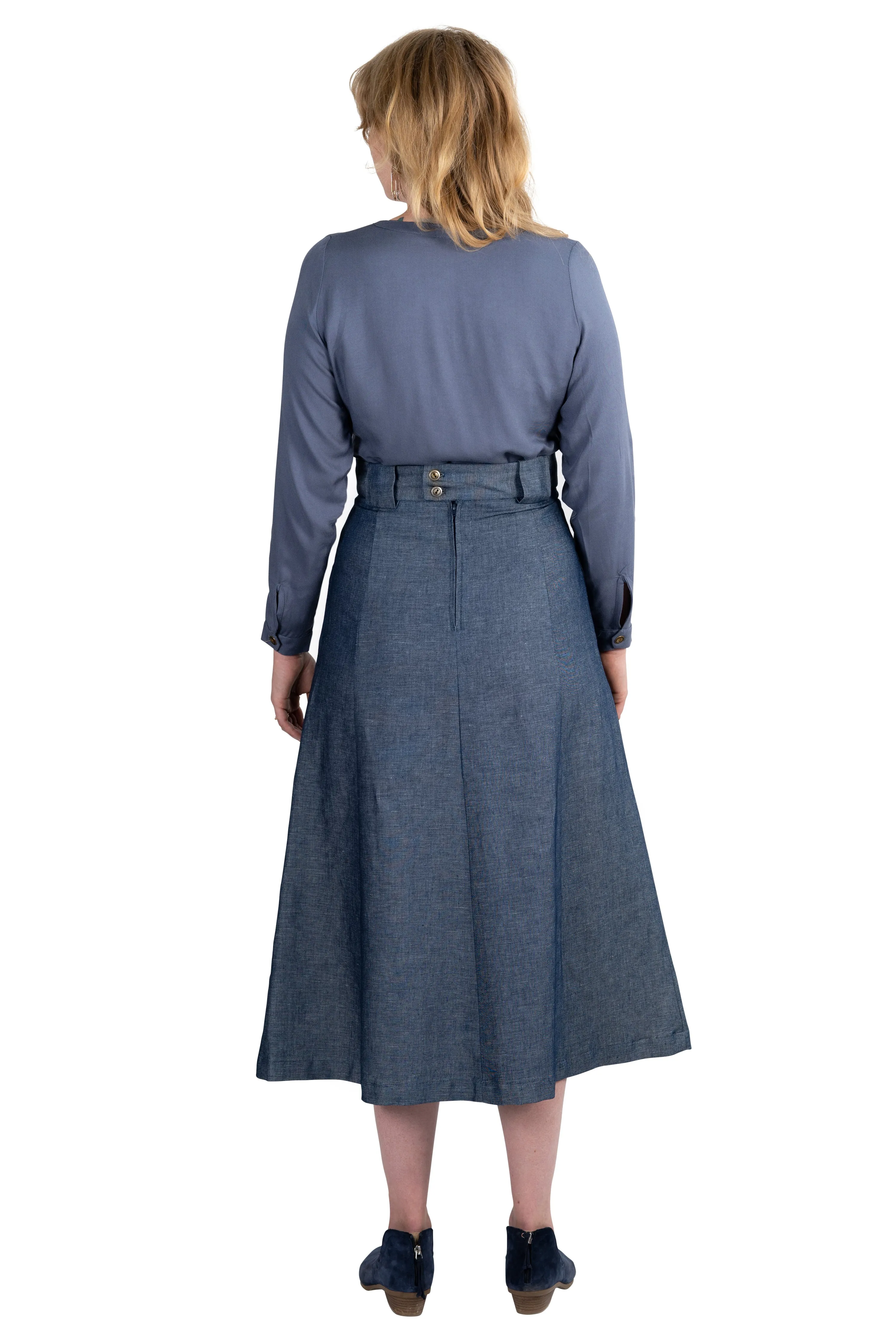 Olivia Skirt in Indigo Denim